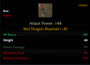 Galia - Red Dragon Blazetail +8