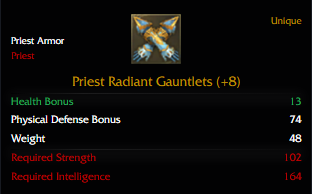 Galia - Priest Radiant +8 Set
