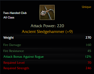 Galia - Ancient Sledgehammer +9 END GAME MONSTER!!