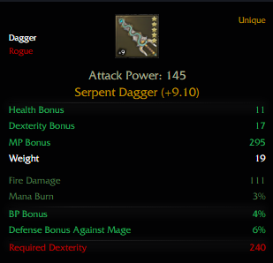 Galia - Holy Dagger 8.4 ve 85/5 Char