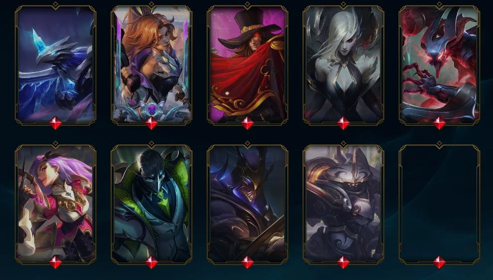 [EUW] ACCOUNT WITH FULL REBIND | 595 SKINS | GOLD RANK |