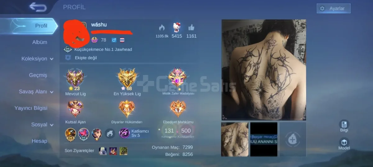 A well connected account with plenty of costumes.